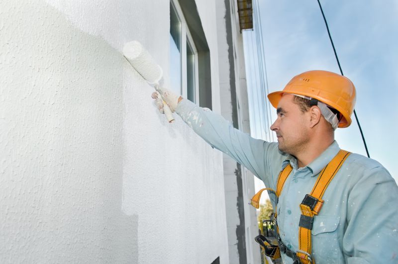 Commercial Painter at Work